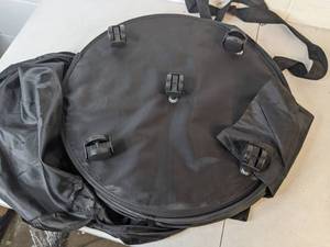 lot 35 image: Honey Can Do Large Rolling Pop-up Hamper- Black