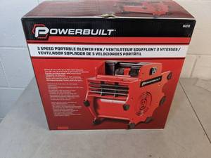 lot 525 image: Powerbuilt - 3-Speed Portable Blower, Power Equip & Access, Power Tools - Corded (642259) , Red