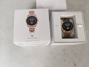 lot 398 image: Michael Kors Gen 5 Bradshaw 44mm Stainless Steel Smartwatch  Rose Goldtone