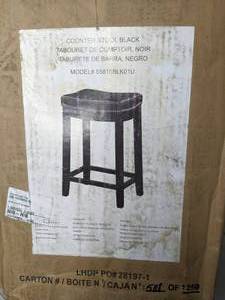 lot 27 image: Claridge Patches Black Counter Stool 26