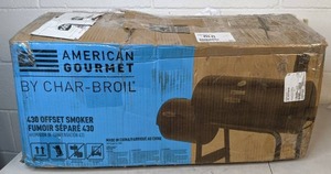 lot 505 image: American Gourmet by Char-Broil 3-in-1 Offset Smoker