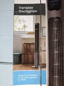 lot 387 image: Black and Decker 46 Tower Fan with LED Display