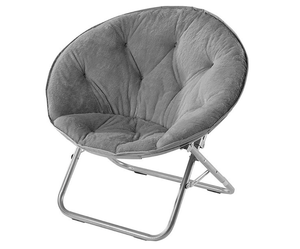 lot 42 image: Comfy Retro Urban Shop Imitation Fur Saucer Chair