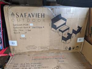 lot 444 image: SAFAVIEH Outdoor Abdul 4-Piece Patio Set