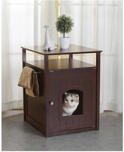 lot 395 image: Adorable Cat Washroom End Table to Hide the Litter