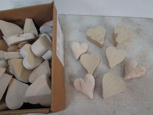 Wooden Heart Blanks