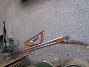 Limb Saw, Fertilizer Spreader