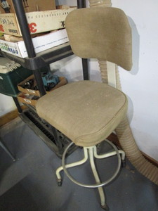 Shop Stool on Roller