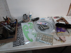 Stencils, Chalk, Turntables