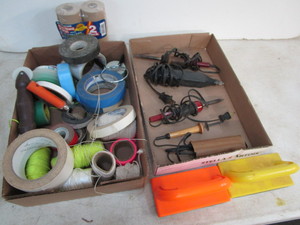 Tape, String, Wood Burning Irons