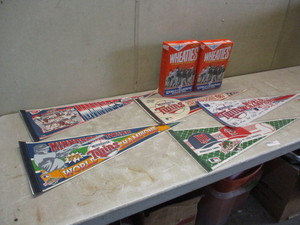 lot 113 image: Lot of 1987 1991 Twins Pennants 2 Wheaties Boxes