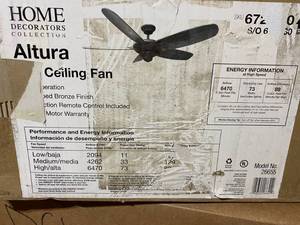 lot 23 image: Altura ceiling fan not tested...
