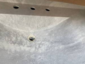 lot 51 image: CVO2249.130 Ice Contour Vanity top 49X22 Brand new