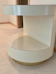 lot 34 image: Postmodern Side Accent Table Night Stand