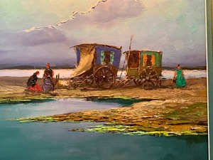 lot 35 image: Framed Original Art by Louis Leroignn