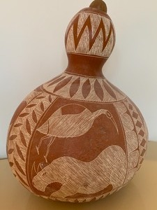 lot 53 image: Decorative Gourd
