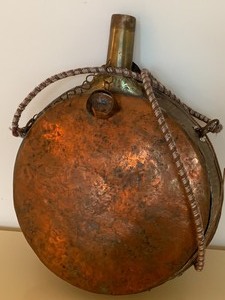 lot 55 image: Decorative Metal Flask