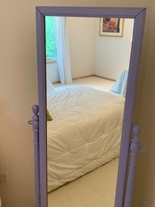 lot 61 image: Painted Floor Length Mirror