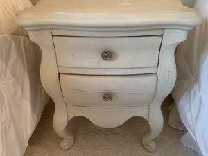 lot 66 image: Two Drawer Bedside Table