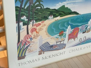lot 70 image: Large Framed Poster Thomas McKnight Chalk and Vermillion