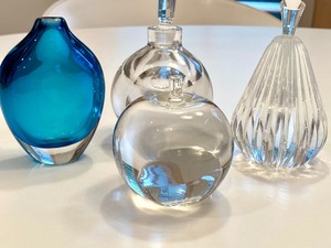 lot 80 image: Glass Collectibles including Waterford Pear Figurine