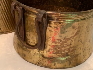 lot 95 image: Three Brass Planters