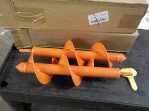 lot 256 image: 2 Auger Drill Bit Garden Attachment...