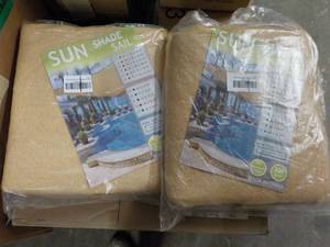 lot 280 image: 2 Sun Shade Sail 8 x 12...