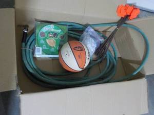 lot 117 image: Garden Hose, Flags, Basketball, hos...