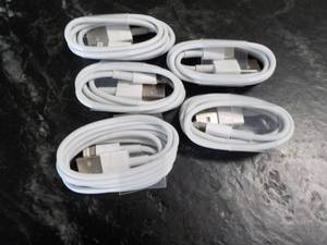 lot 143 image: 5 Charging Cables X, 7 and 8...