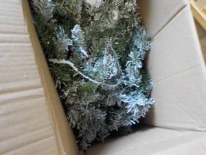 lot 152 image: Pop Up Flocked Xmas Tree...