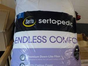lot 155 image: Serta Endless Comfort King Size Pil...