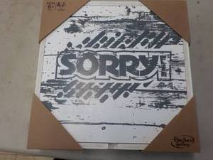 lot 201 image: Hasbro Sorry Game in a wood gift bo...