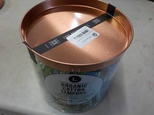 lot 214 image: 30 Count Organic Cotton Tampons...