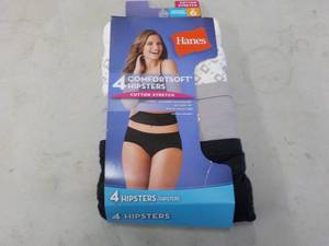 lot 228 image: Hanes 4 size 6 Hipsters...
