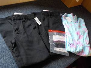 lot 239 image: 2 Pair Cat and Jack size 6x Slacks,...