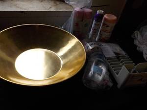 lot 241 image: Threshold Gold Bowl Dcor, Lotion ...