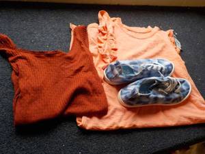 lot 242 image: Tennis Shoes size 8 and Clothes...