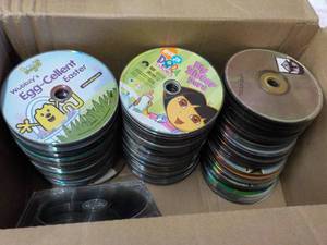 lot 323 image: 300 or so DVDs, CDs, Audio and Ga...