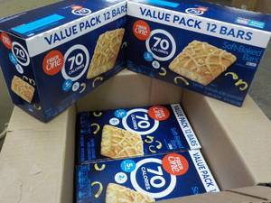 lot 328 image: 4 Boxes 12 bars each Fiber One Lemo...