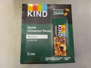 lot 329 image: Box of 12 KIND Apple Cinnamon Pecan...