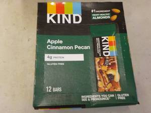 lot 330 image: Box of 12 KIND Apple Cinnamon Pecan...