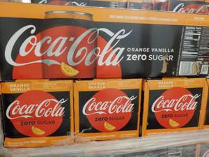 lot 346 image: 4 - 12 packs Coca Cola Orange Vanil...