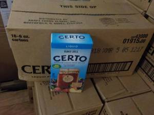 lot 358 image: 2 cases of 16 - 6 oz boxes Certo Li...