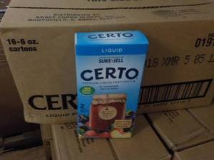 lot 360 image: 2 cases of 16 - 6 oz boxes Certo Li...