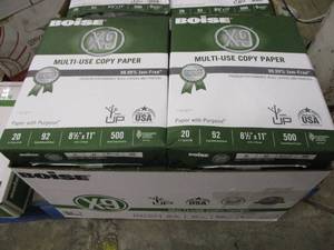 lot 2 image: Boise X9 Copy Paper- 5000 count...