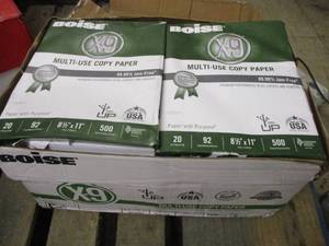 lot 3 image: Boise x9 Copy Paper- 4000 count...