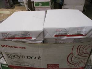 lot 8 image: Office Depot Copy Paper - 5000 coun...