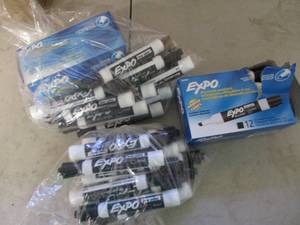 lot 36 image: Black Expo Dry Erase Markers...