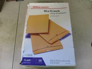 lot 43 image: Office Depot Clasp Envelopes - 100 ...